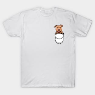 Pit Bull Pocket Dog T-Shirt